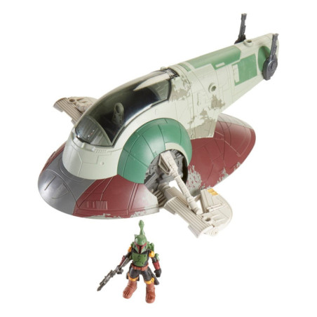 Star Wars Mission Fleet Vehículo con Figura Firespray with Boba Fett 6 cm