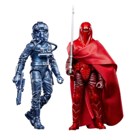 Star Wars Episode VI Black Series Carbonized Pack de 2 Figuras Emperor's Royal Guard & TIE Fighter Pilot Exclusive 15 cm