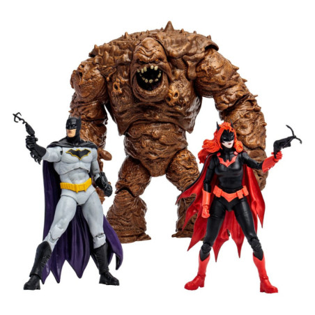 DC Multiverse Figuras Multipack Clayface, Batman & Batwoman (DC Rebirth) (Gold Label) 18 cm