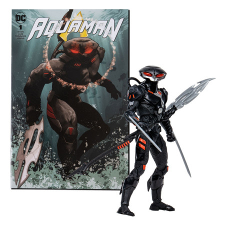 DC Direct Page Punchers Figura & Cómic Black Manta (Aquaman) 18 cm