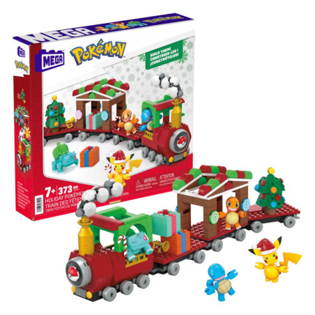 Pokémon Kit de Construcción Mega Construx Tren Festivo de Pokémon