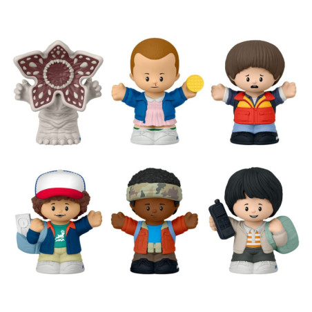 Stranger Things Pack de 6 Minifiguras Fisher-Price Little People Collector Castle Byers 7 cm