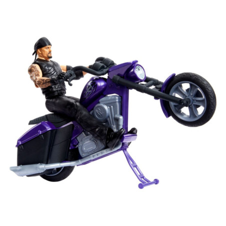 WWE Wrekkin' Vehículo Big Evil Slamcycle con Figura Undertaker 15 cm